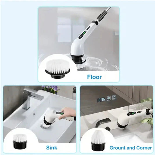 Rechargeable Electric Cleaning Brush for Home & Kitchen | فرشاة تنظيف كهربائية قابلة للشحن للمنزل والمطبخ