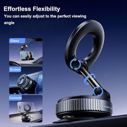 Vacuum Suction Magnetic Phone Holder